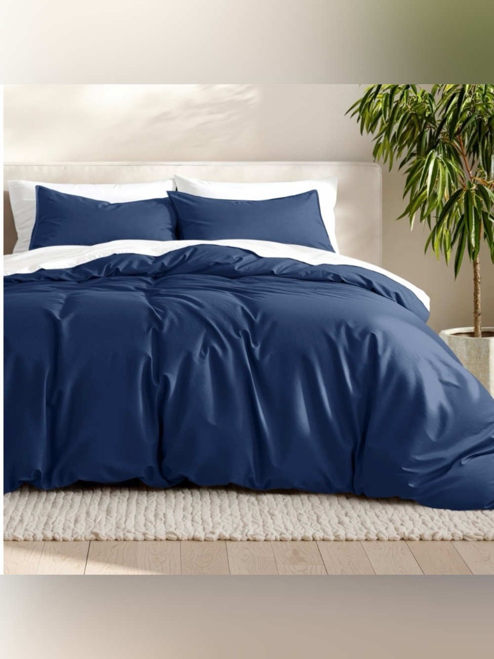 FULL Duvet Set PREMIUM MICROFIBER  - DARK BLUE
